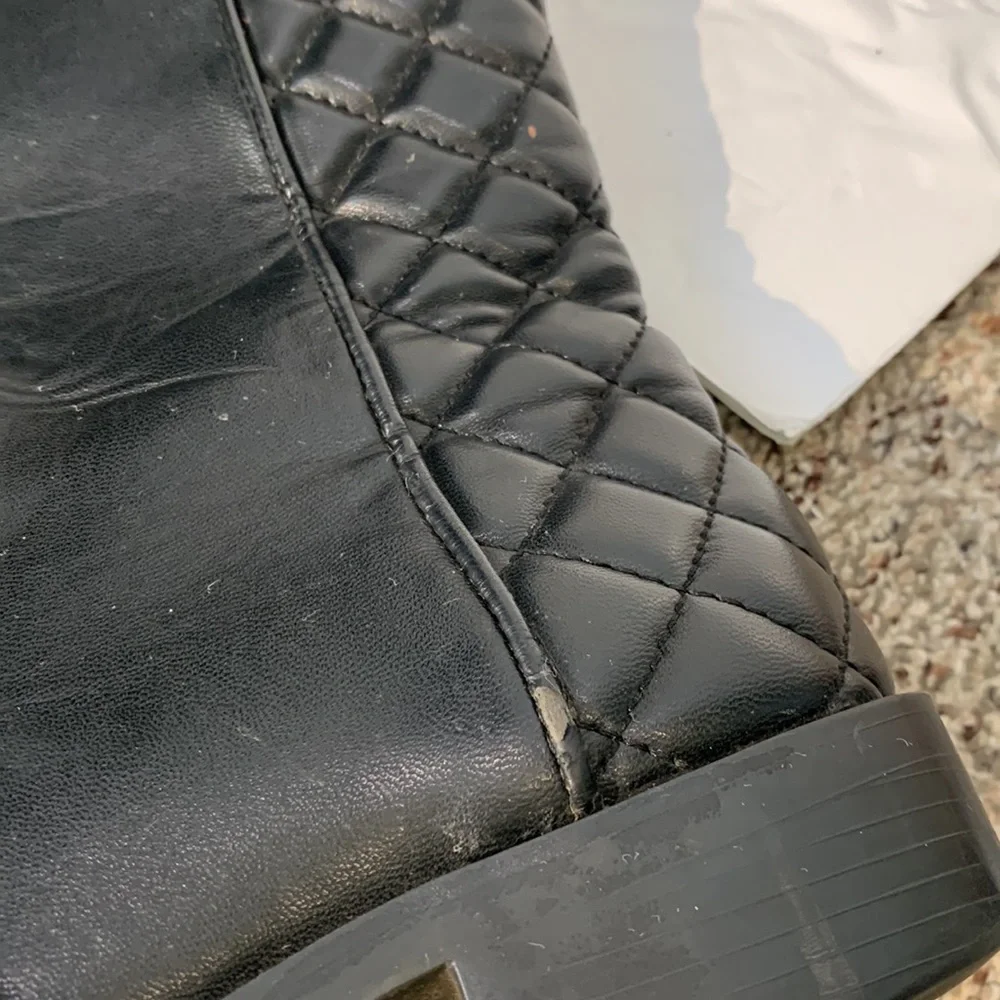 Zara trefaluc knee high boots size 38